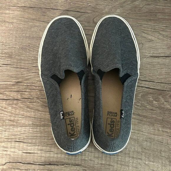 Keds Double Decker Slip-On Women’s Shoes Size 6.5 Gray - Picture 7 of 8